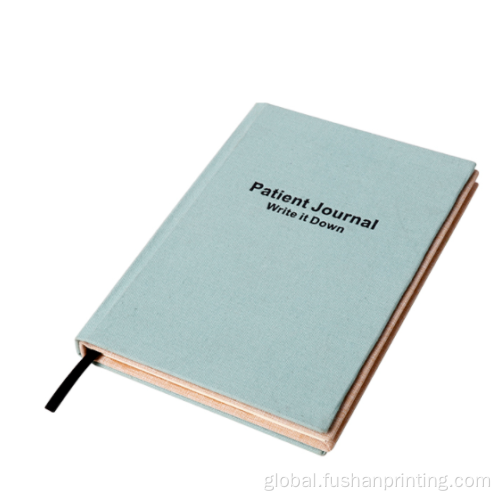 Saddle Stitch Catalog Customized Linen notebook printing with linen material Manufactory